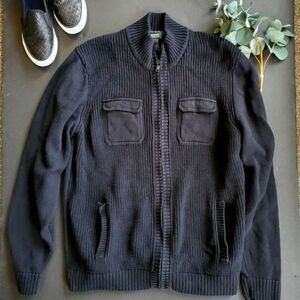 Alfani Black Zipped up Cardigan